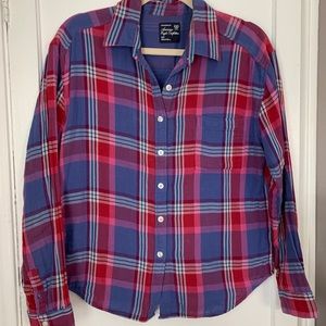 American Eagle Outfitters 🦅 boyfriend plaid shirt small